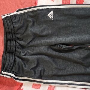 Adidas Youth Athletic Sweatpants with Classic 3-Stripes - Large